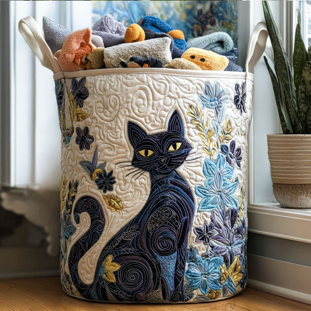 Purrmaid Quilted Laundry Basket New Year Merch Gift