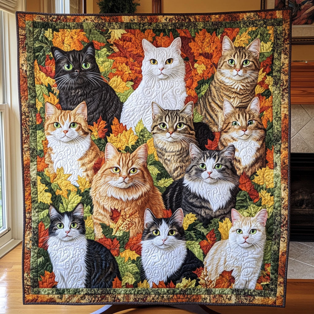 Purrs and Playfulness Quilted Blanket Presents For Cat Lovers