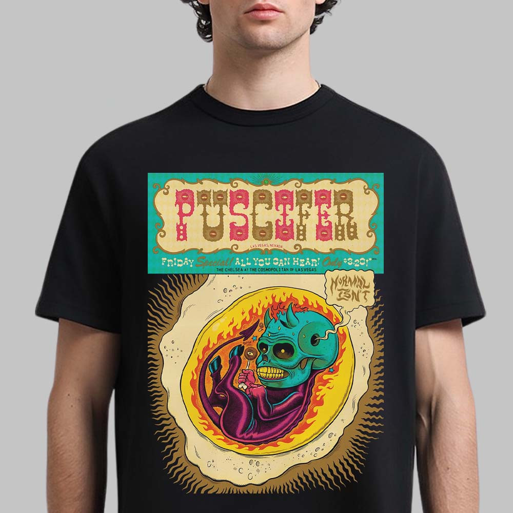 Puscifer's Normal Isn't 2026 North American Tour T-Shirt Music Concert Tee Fan Gift