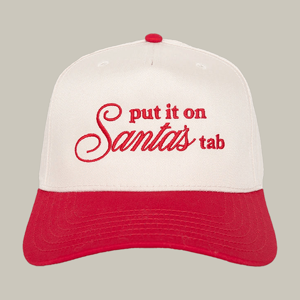 Put It On Santa's Tab Two Toned Trucker Hat Witty Sayings Cap Funny Gift Ideas