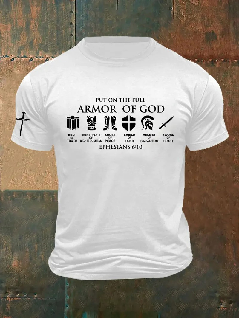 Put On The Full Armor Of God T-Shirt Ephesians 6 10 Bible Verse Christian Apparel Gift For Believers
