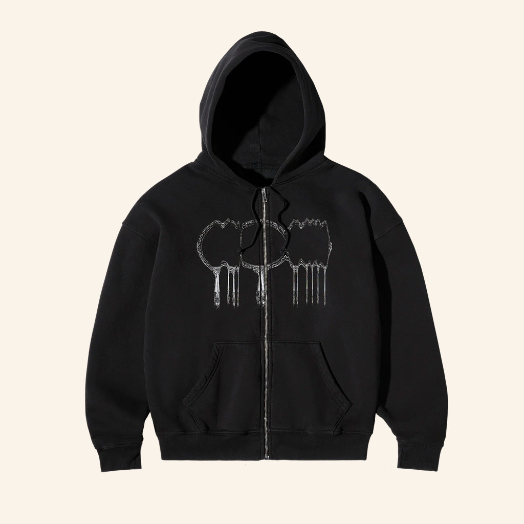 PVRIS Merch Noise Mirror Zip Hoodie Christmas Gifts For Pop Lovers