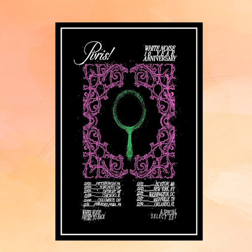 PVRIS Merch PVRIS White Noise 10 Year Anniversary Tour 2025 Poster Best Gifts For Music Lovers PVRIS Merch PVRIS White Noise 10 Year Anniversary Tour 2025 Poster Best Gifts For Music Lovers