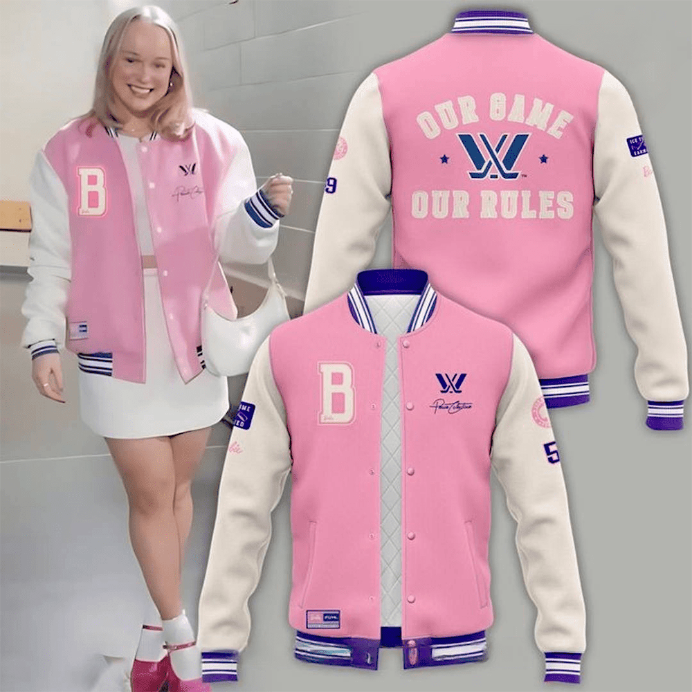 PWHL x Barbie Our Game Our Rules Special Baseball Jacket Thoughtful Sport Gift For Her