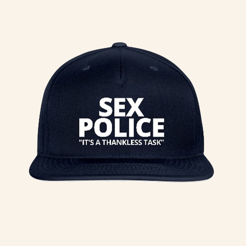 PYGOD Merch Sex Police It's A Thankless Task Snapback Hat Embroidered Gifts For Him