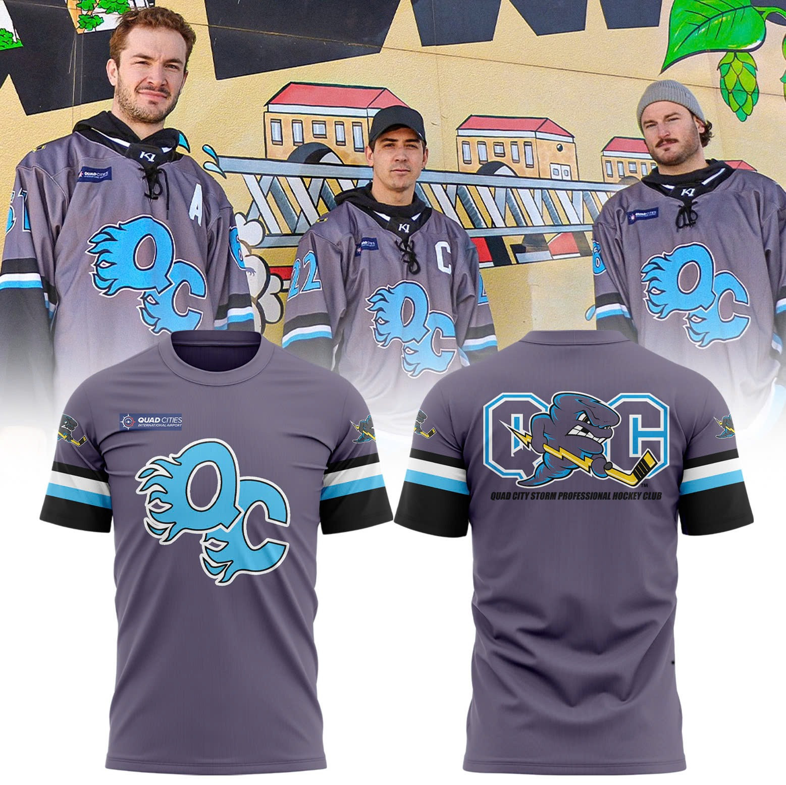 Quad City Storm Professional Hockey Club T-Shirt Fan Merch Best Gifts For Hockey Lovers