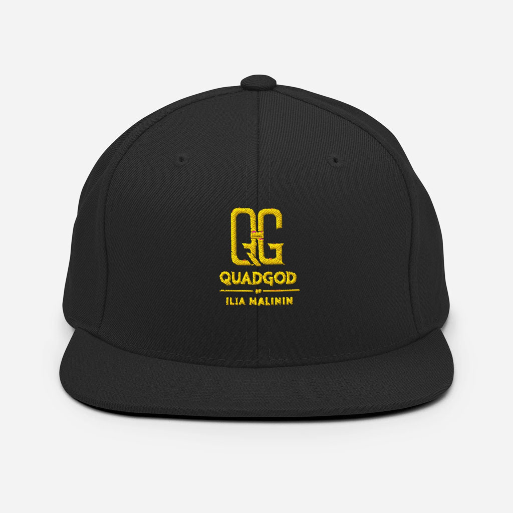 Quad God Merch Quad God By Ilia Malinin Snapback Hat Embroidered Gifts For Friends-1