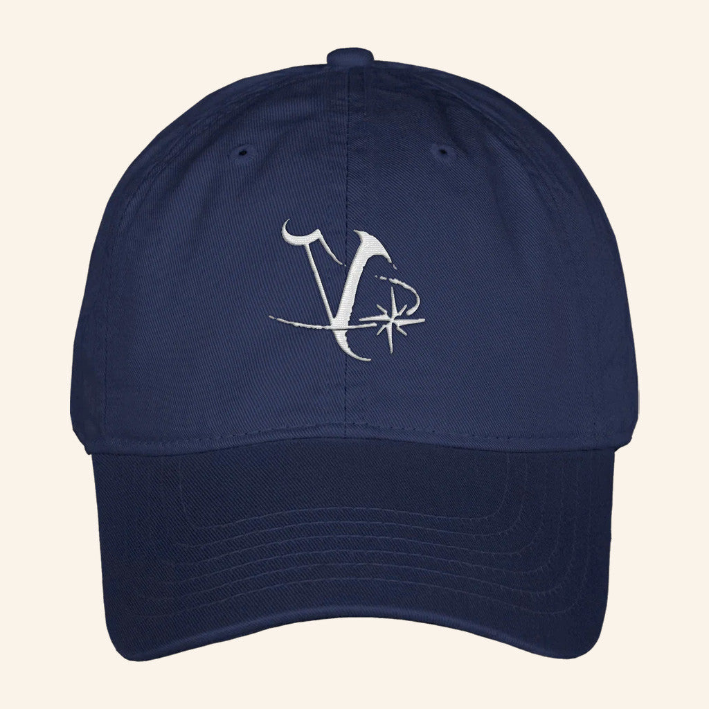 Quadeca Merch Quadeca Vanisher Embroidered Navy Hat Gifts For Father