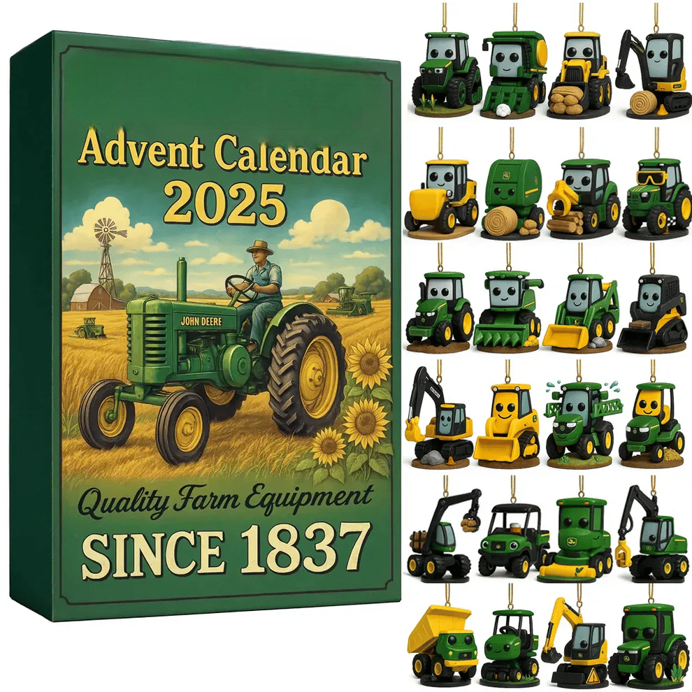 Quality Farm Equipment Advent Calendar Christmas Decor Cool Advent Calendar Xmas Gift Ideas