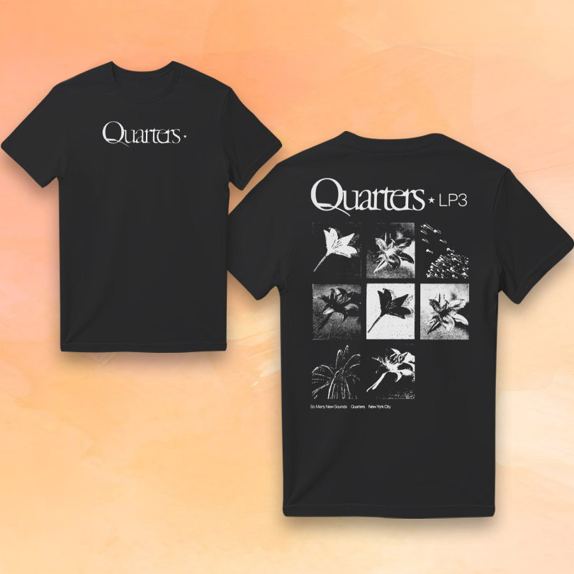 Quarters Merch Quarters LP3 Black T-Shirt Gift Ideas For Rock Music Lovers