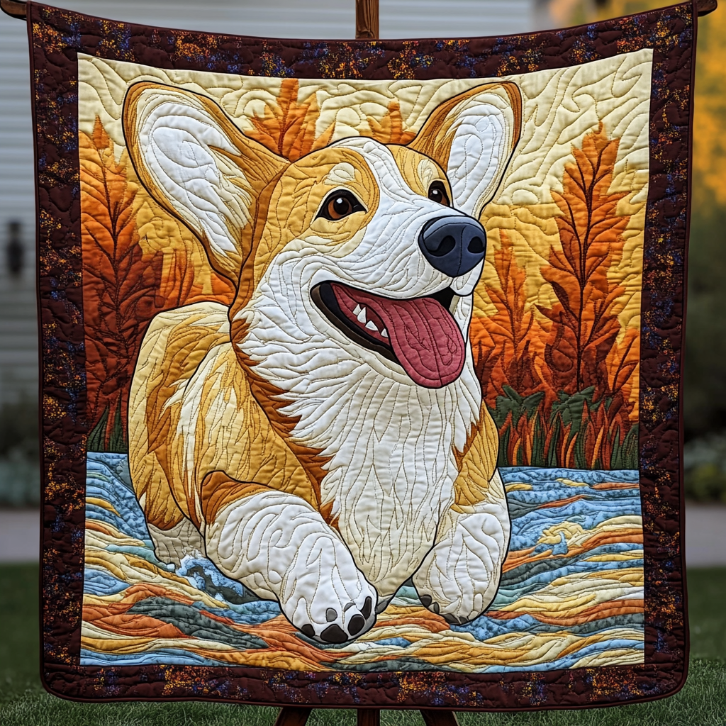 Queen Corgi Companion Quilted Blanket Dog And Owner Gift Ideas
