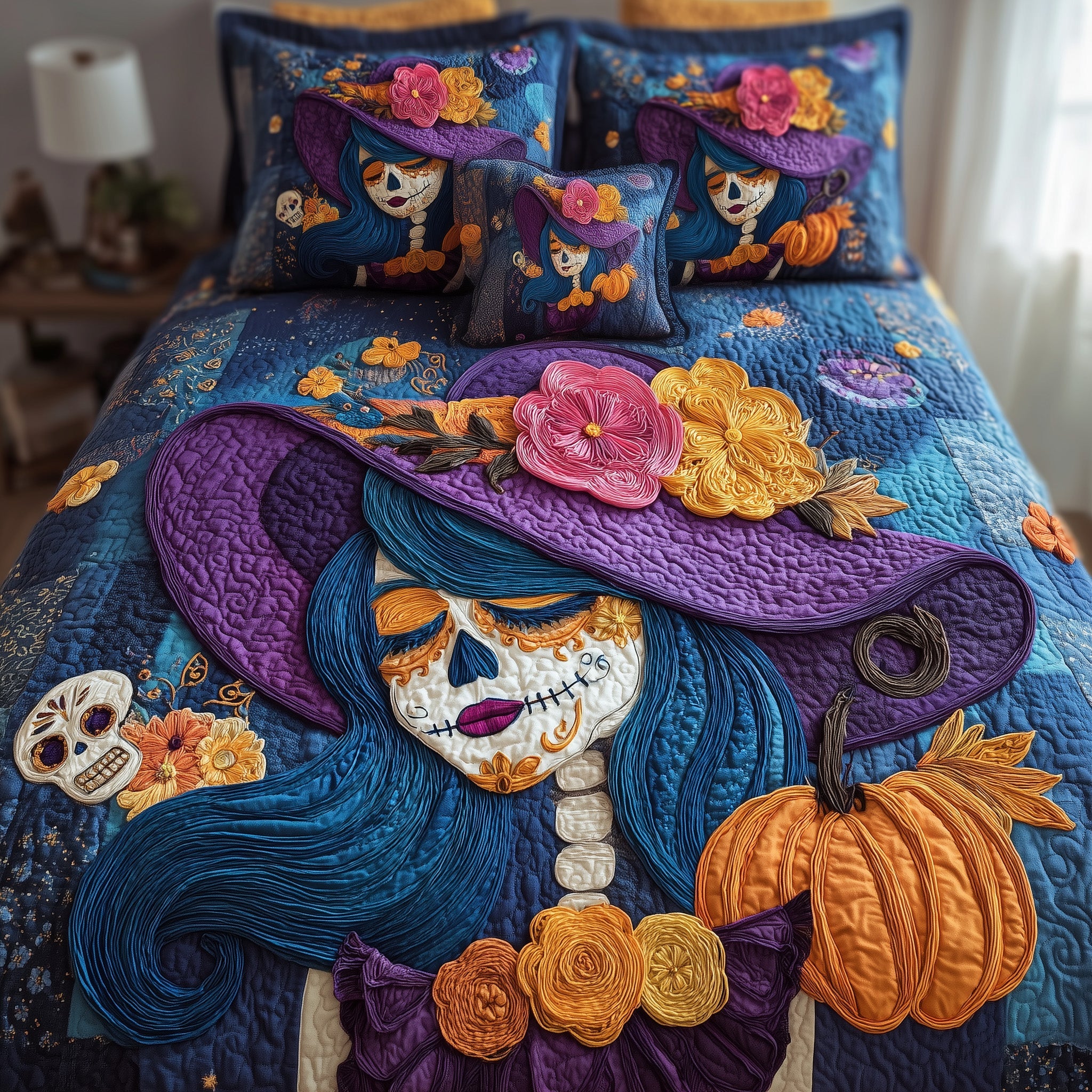 Queen Of The Dead Quilted Bedding Set Birthday Gift