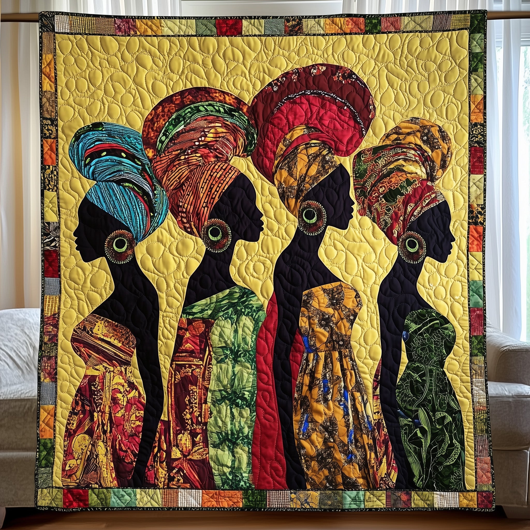 Queens of Heritage Quilted Blanket Merchandise Throw BlanketAfrican American Heritage Month Gifts