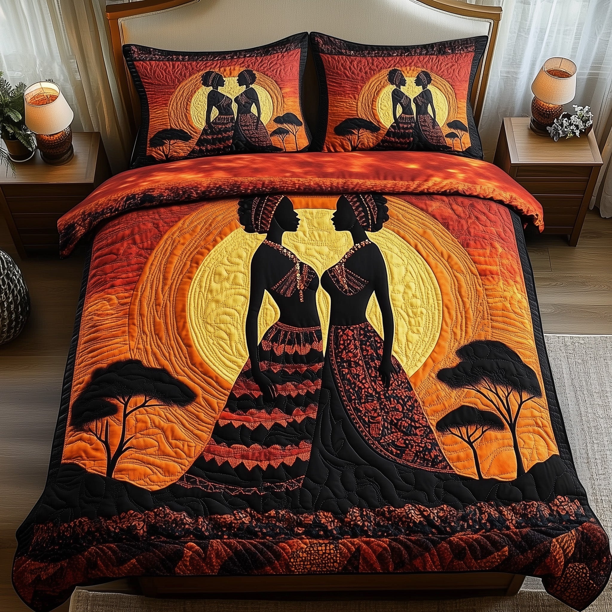 Queens Of The Savanna Quilted Bedding Set Home Decor Collection