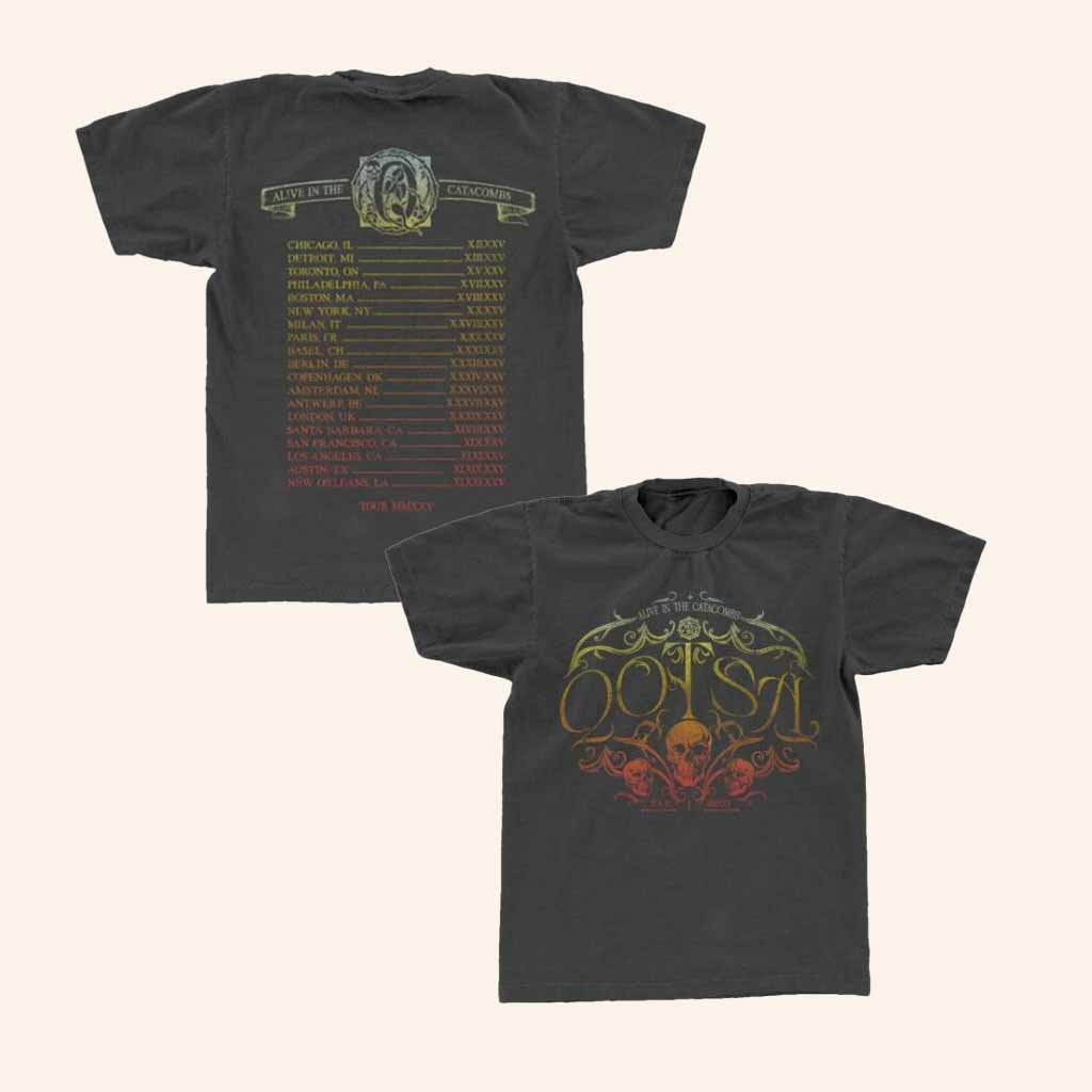 Queens Of The Stone Age Merch Alive In The Catacombs Skull Tour Shirt Gifts For Rock Fans Queens Of The Stone Age Merch Alive In The Catacombs Skull Tour Shirt Gifts For Rock Fans
