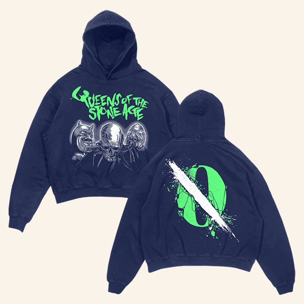 Queens Of The Stone Age Merch Clockwork Monster Hoodie Dudes Gifts