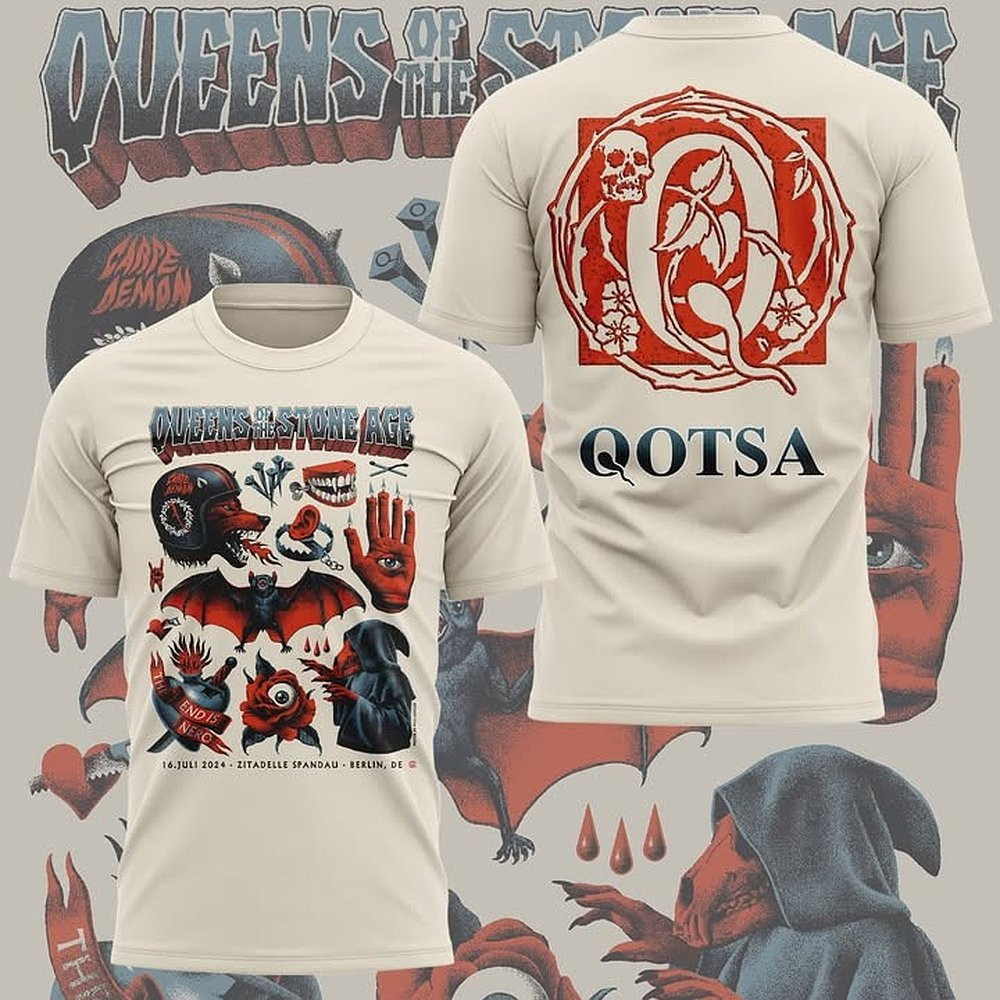 Queens Of The Stone Age World Tour 2025 T-Shirt 1 Perfect Gift For Music Fans