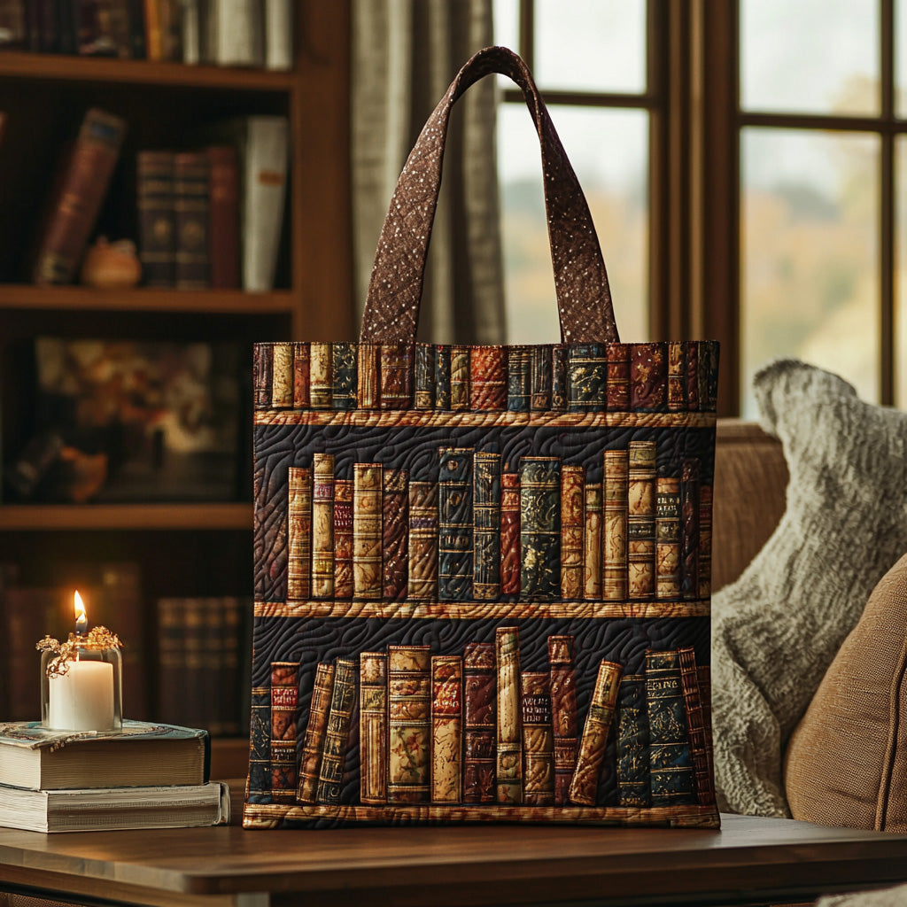 Quiet Chapter Quilted Tote Bag Awesome Gifts For Book Lovers