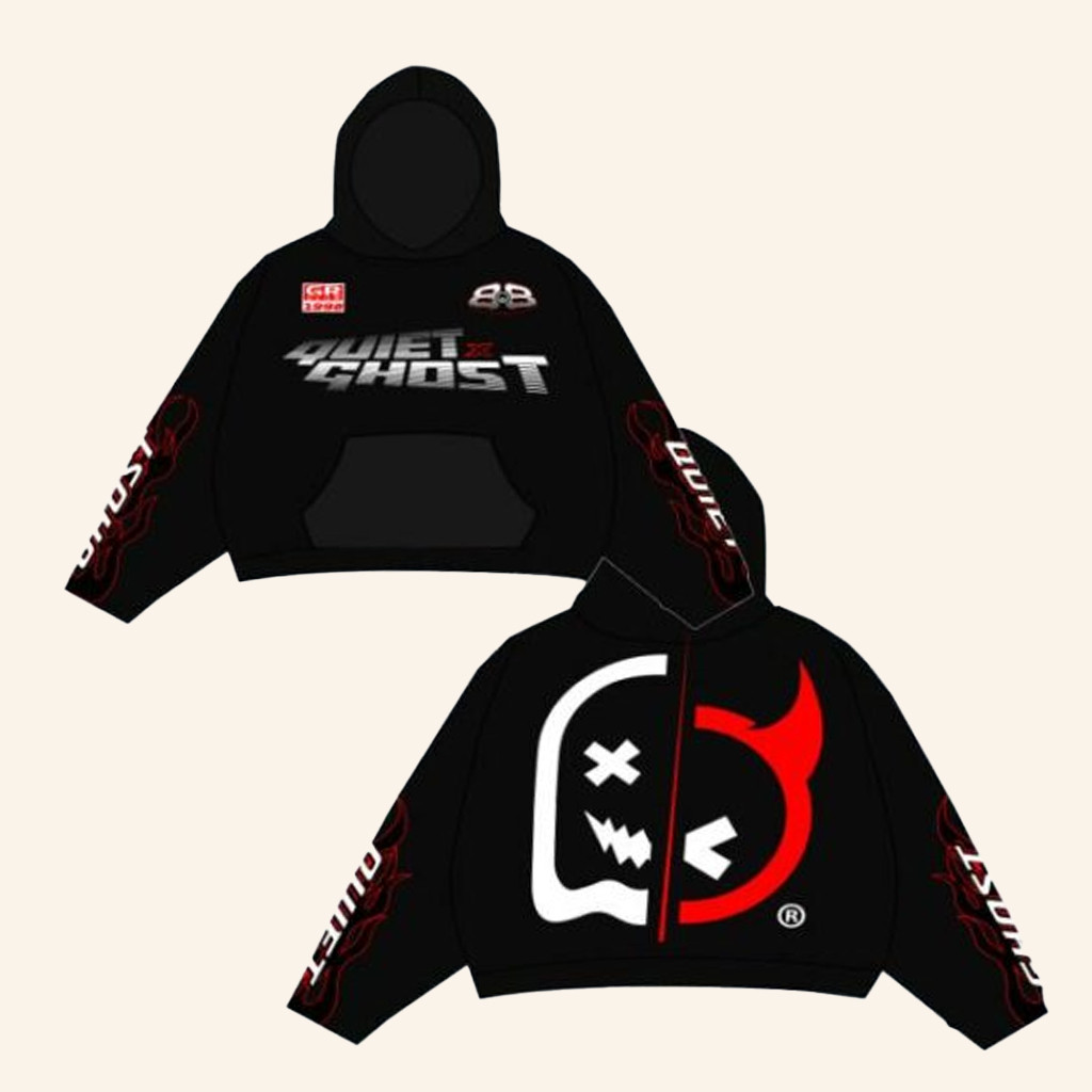 Quiet Racing Merch Quite X Ghost Hoodie Unique Gifts For Husband Quiet Racing Merch Quite X Ghost Hoodie Unique Gifts For Husband