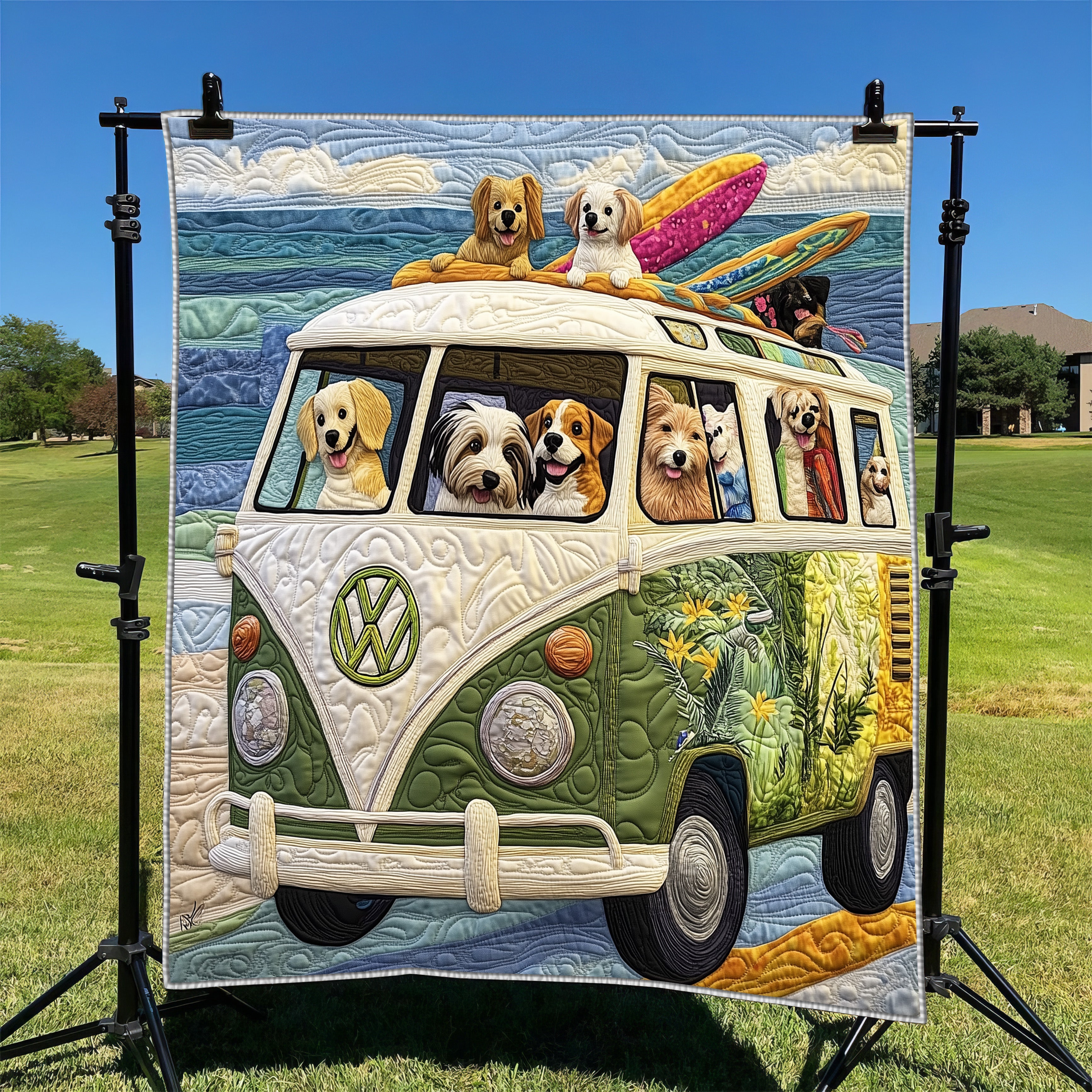 Quilted Blanket Cute Bed BlanketPresents For Dod Lovers Person