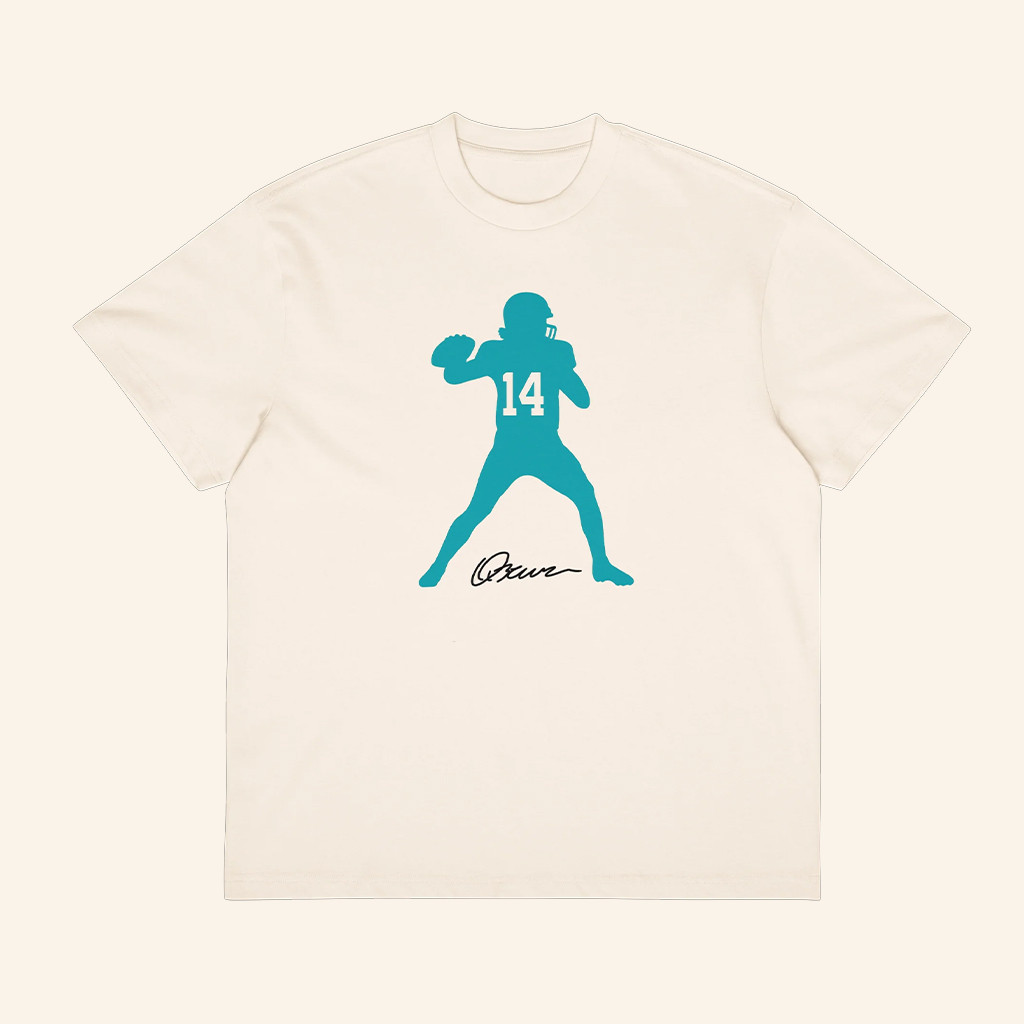 Quinn Ewers Merch Quinn Ewers Silhouette T-Shirt Miami Football Merch Gifts For Fans