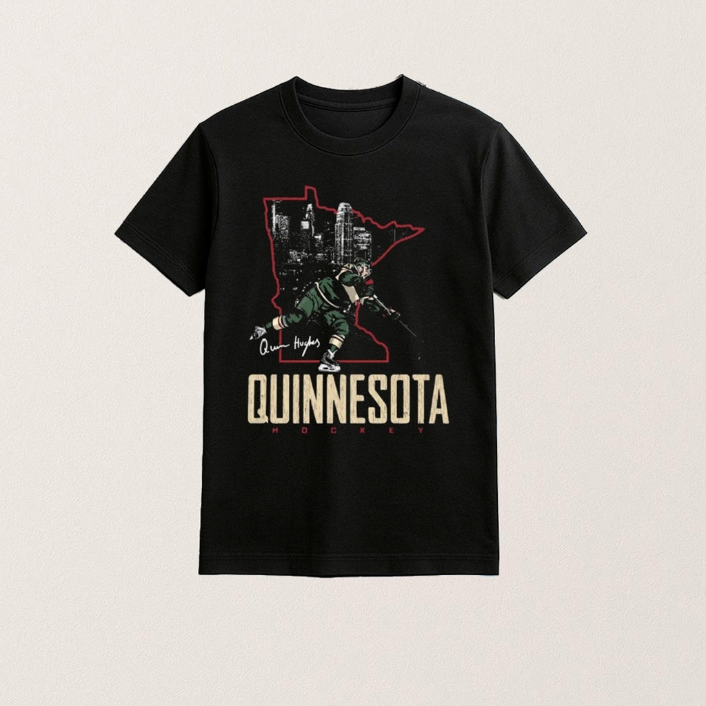 Quinn Hughes Minnesota Quinnesota Shirt Best Gifts For Hockey Fans