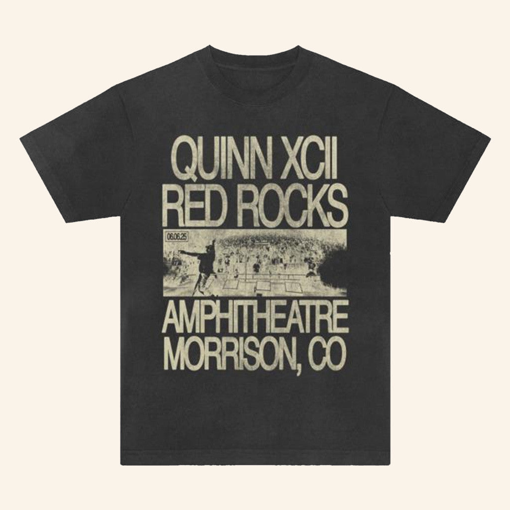 Quinn XCII Merch Red Rocks 2025 Live Photo T-Shirt Presents For Music Lovers Quinn XCII Merch Red Rocks 2025 Live Photo T-Shirt Presents For Music Lovers