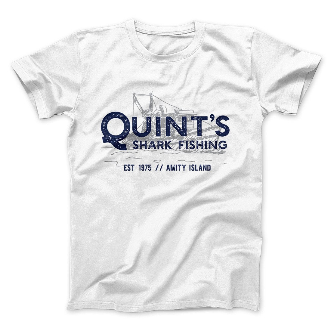 Quint's Shark Fishing Funny Movie Unisex T-Shirt Present For Friends