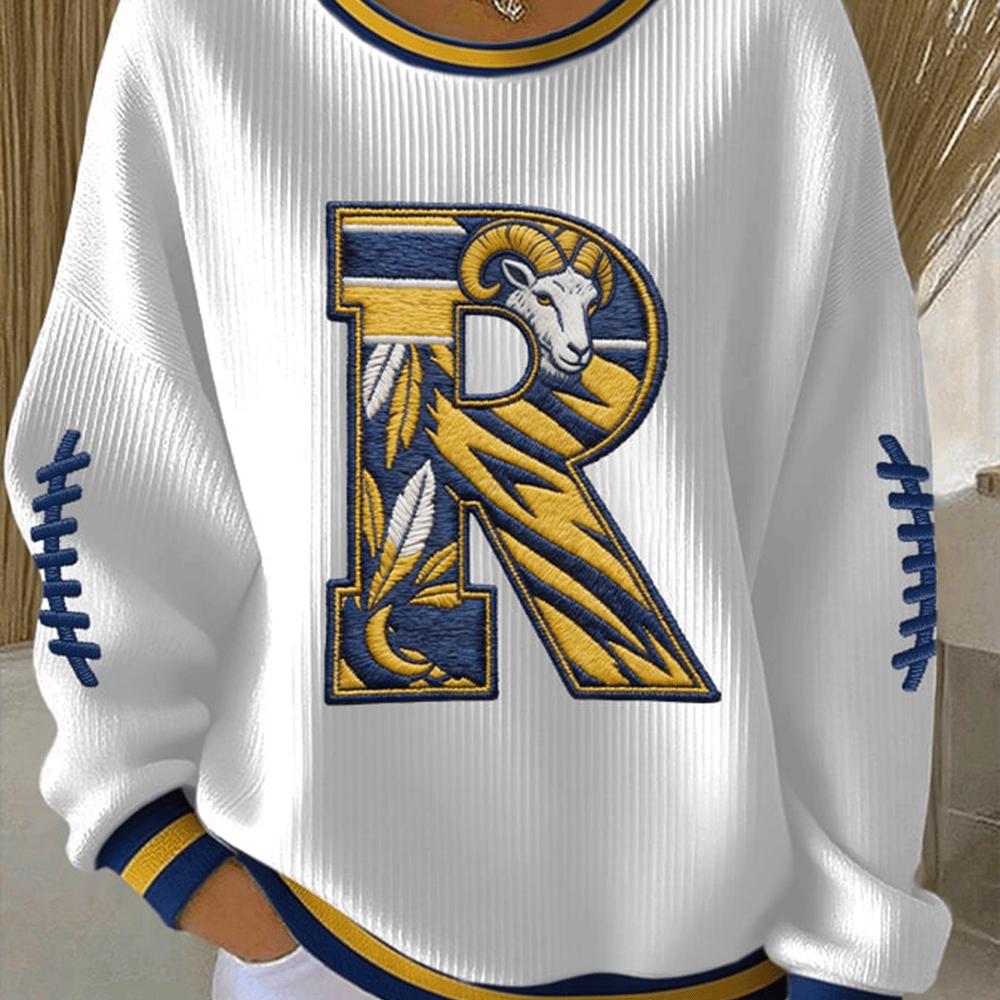 R Los Angeles Rams Football Sweatshirt Game Day Football Merchandise Best Fan Gear