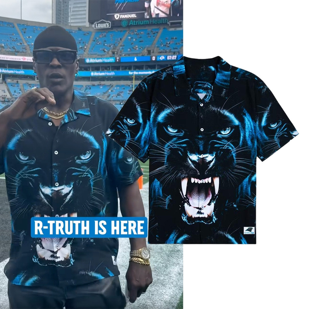 R Truth Golf Wang Carolina Football Rayon Hawaiian Shirt Birthday Present For Husband R Truth Golf Wang Carolina Football Rayon Hawaiian Shirt Birthday Present For Husband