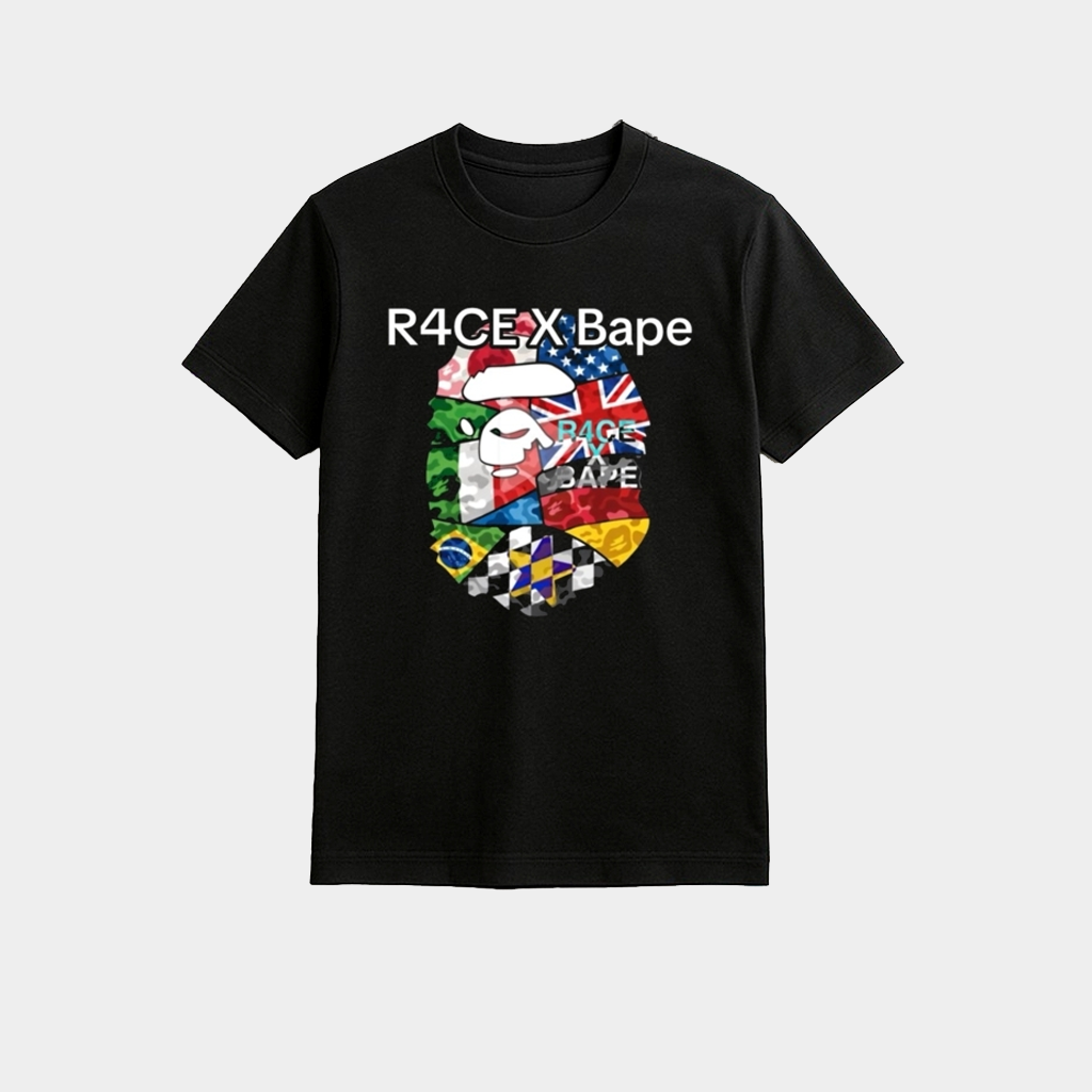 R4ce X Bape Racing Graphic Shirt 2026 Gifts For Racing Lovers