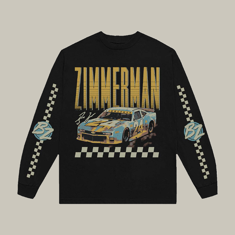Racecar Bailey Zimmerman Long Sleeve Shirt Music Apparel Cool Gift For Bailey Zimmerman Lover