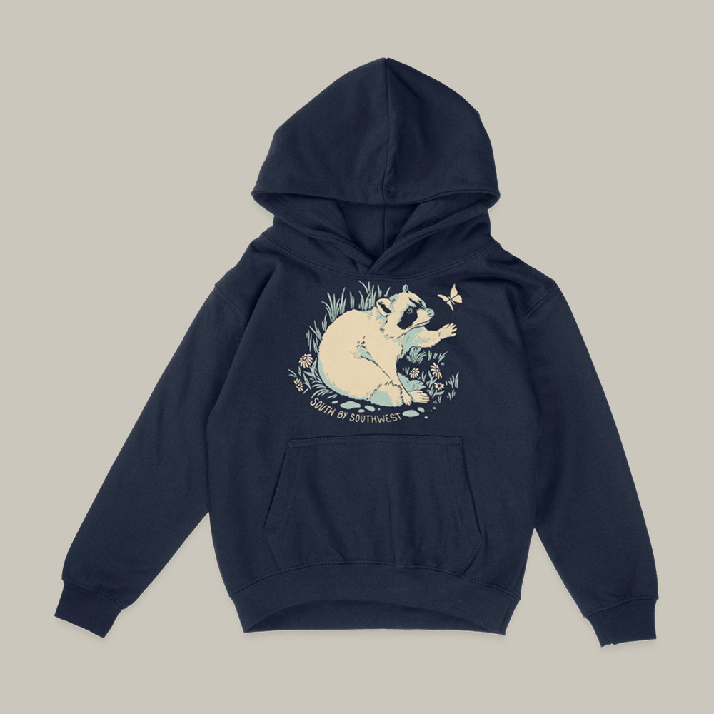 Racoon Graphic Sxsw Hoodie South By Southwest Apparel Music Lover Gift For Racoon Lover