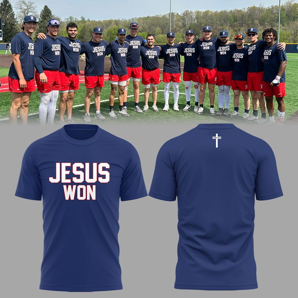 Radford Highlanders Jesus Won T-Shirt Gift Ideas For Baseball Players
