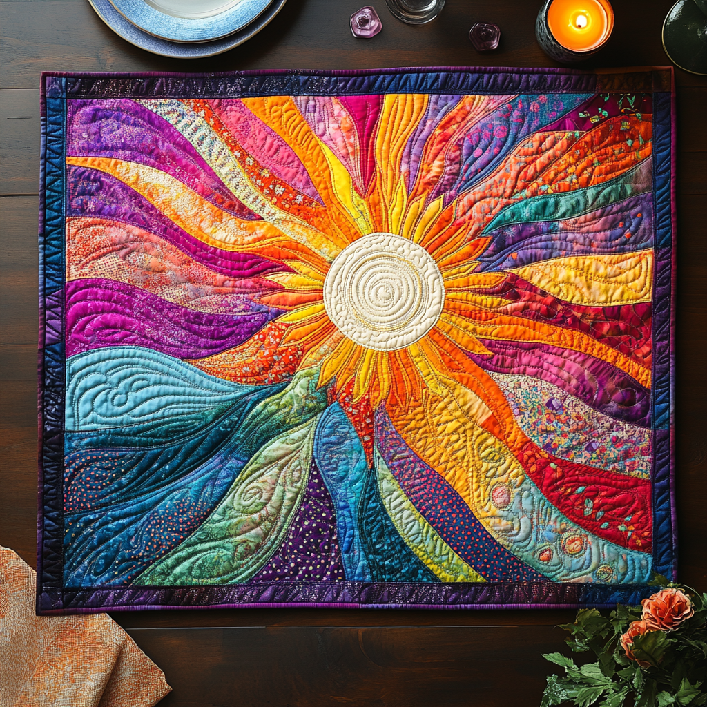 Radiant Bliss Quilted Place Mat House Decor Items Autumn Gifts Items