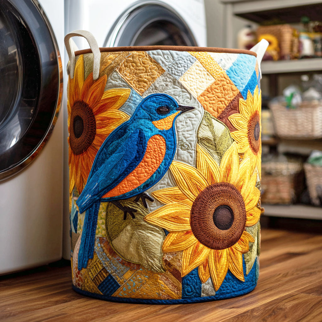 Radiant Bloom Quilted Laundry Basket Must-Have Laundry Essential
