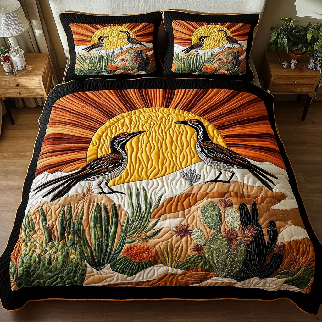 Radiant Chase Quilted Bedding Set Best Bed Sheet Set Bird Lover Gifts For Her