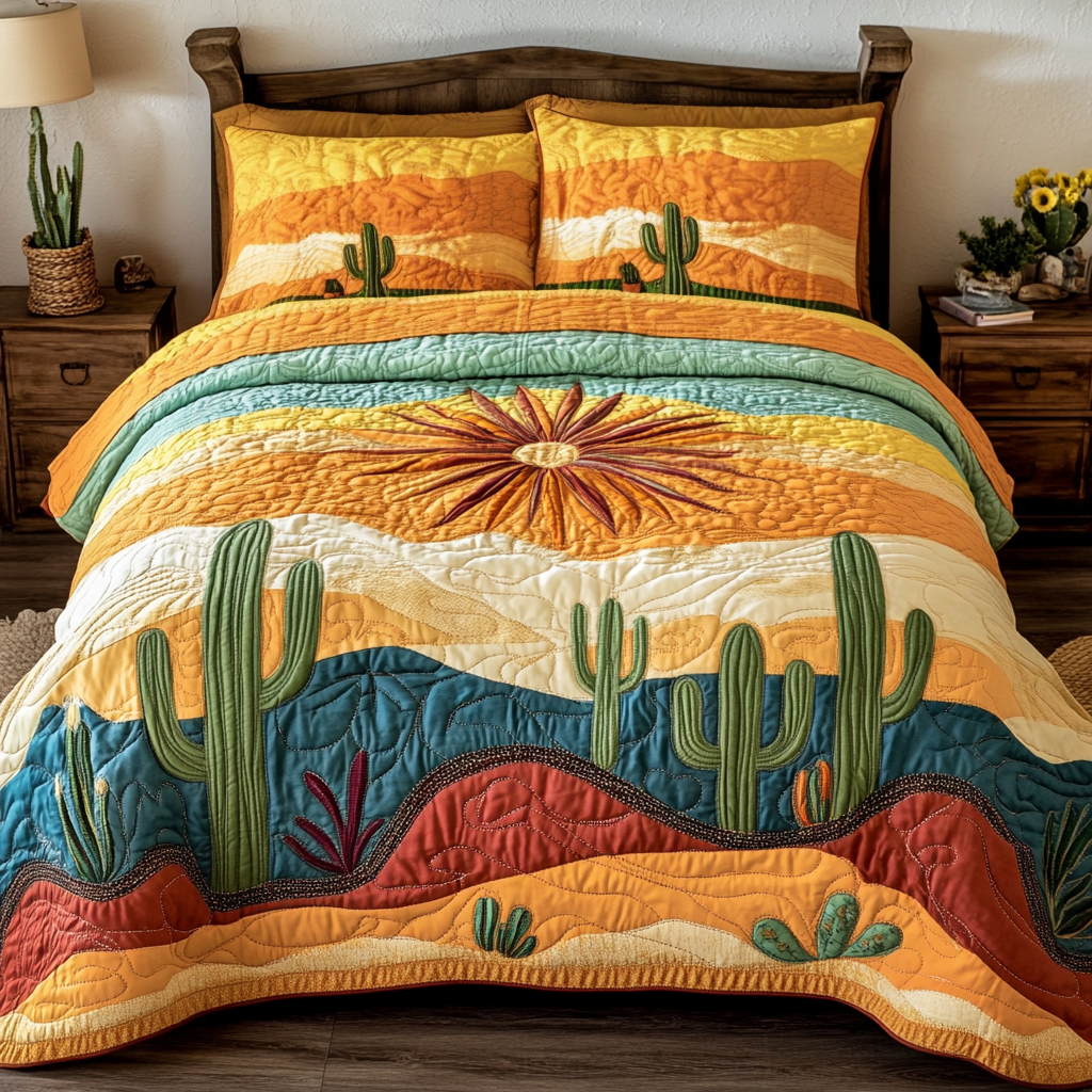 Radiant Dawn Quilted Bedding Set Best Bedding Gift for Holiday Season 2025