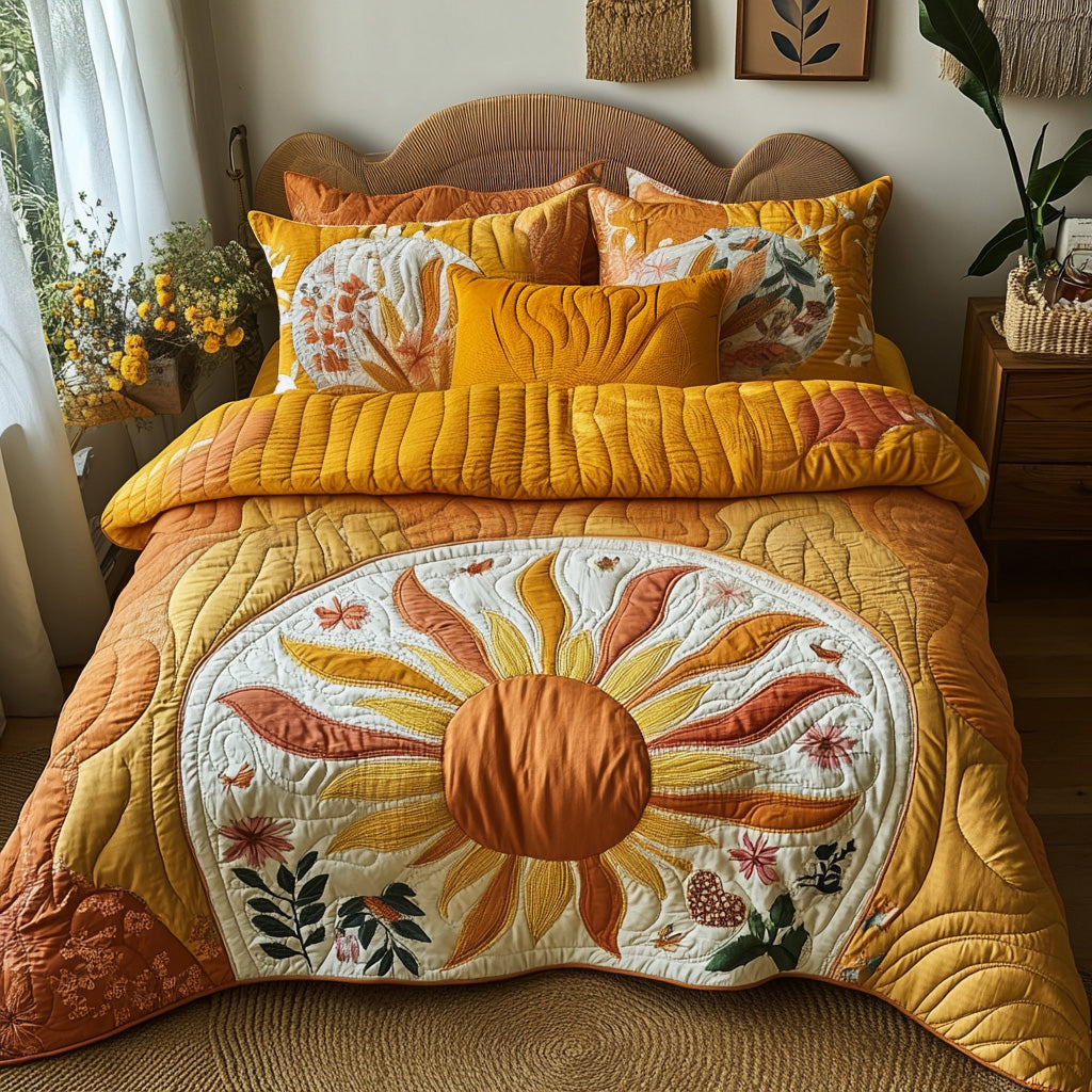 Radiant Day Quilted Bedding Set Bedroom Decorations Christmas Presents