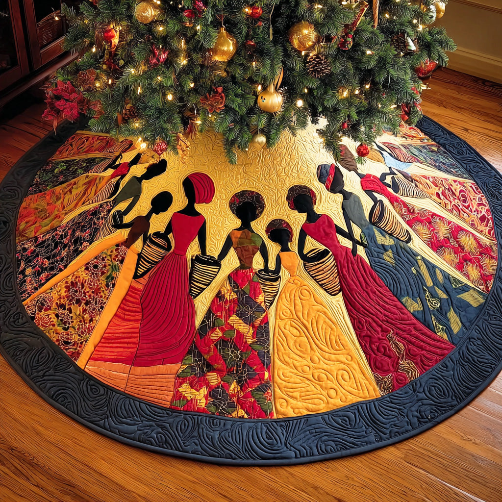 Radiant Grace Christmas Quilted Tree Skirt Xmas Decorations Christmas Presents