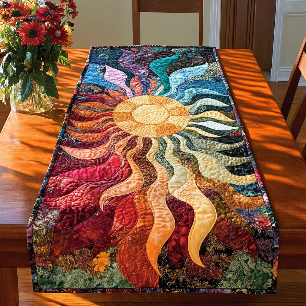 Radiant Meadow Quilted Table Runner Dining Table Ideas Good Family Gifts