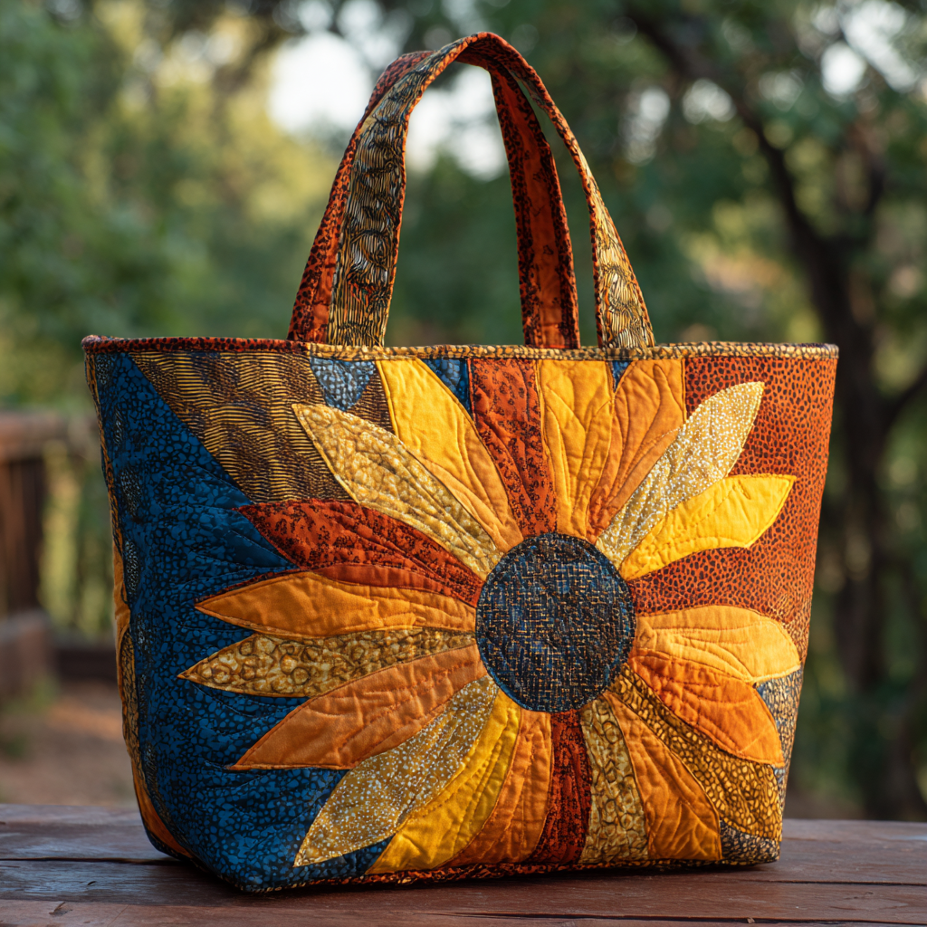 Radiant Patch Quilted Tote Bag Gifts For The Flower Lover