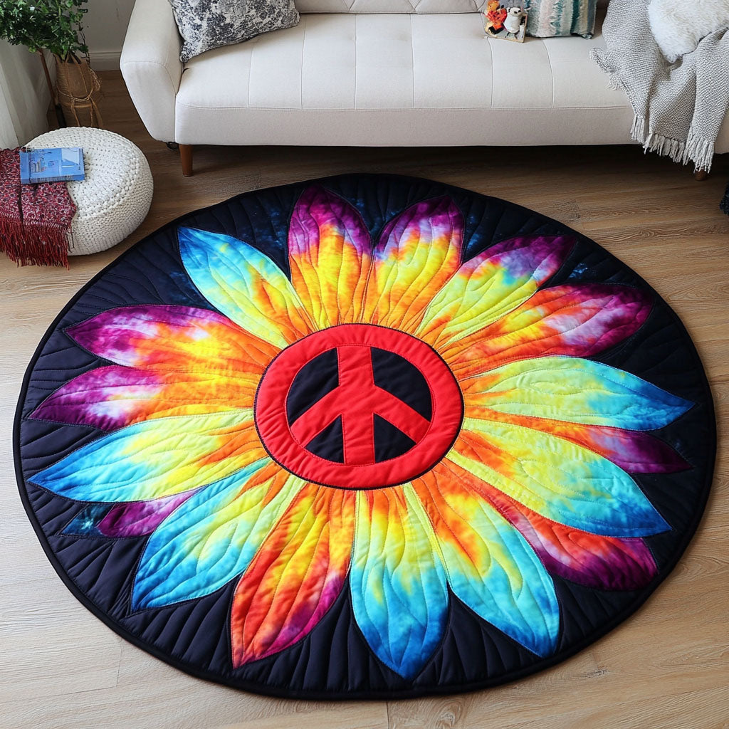 Radiant Peace Quilted Round Mat Front Door Entryway Ideas Gifts For The Family Christmas