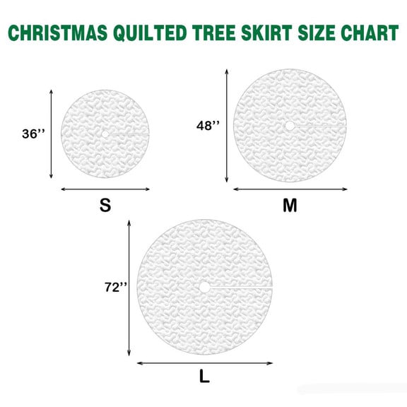 Radiant Souls Christmas Quilted Tree Skirt Christmas Tree Decor