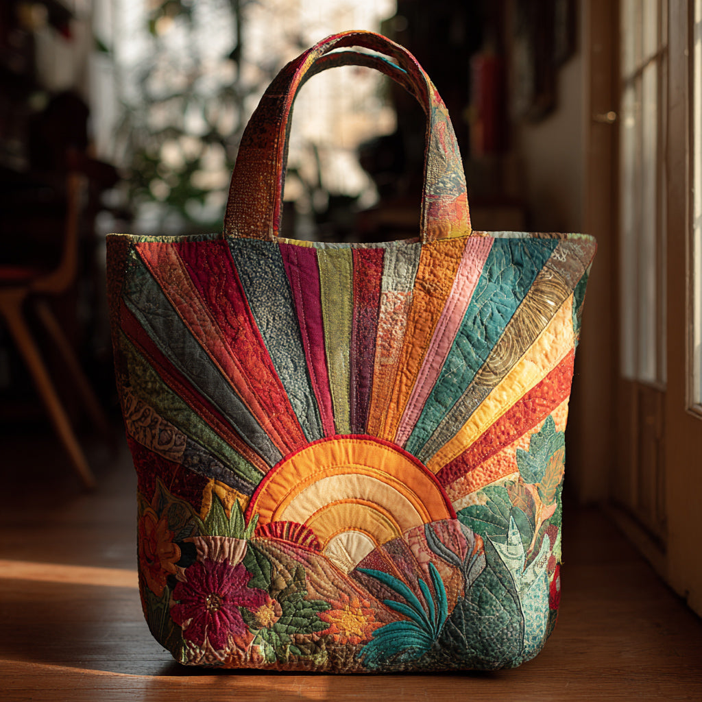 Radiant Sun Quilted Tote Bag Suggestions For Family Christmas Gifts