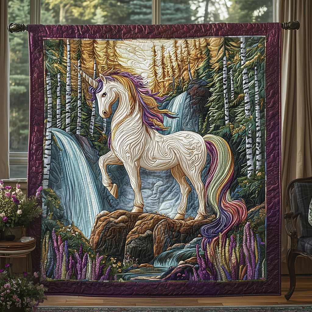 Radiant Unicorn Quilted Blanket Best Throw Blanket Best Deer Gifts For Christmas