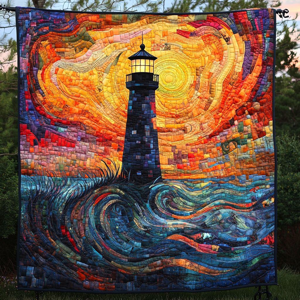 Radiant Waves Quilted Blanket Christmas Soft Blanket