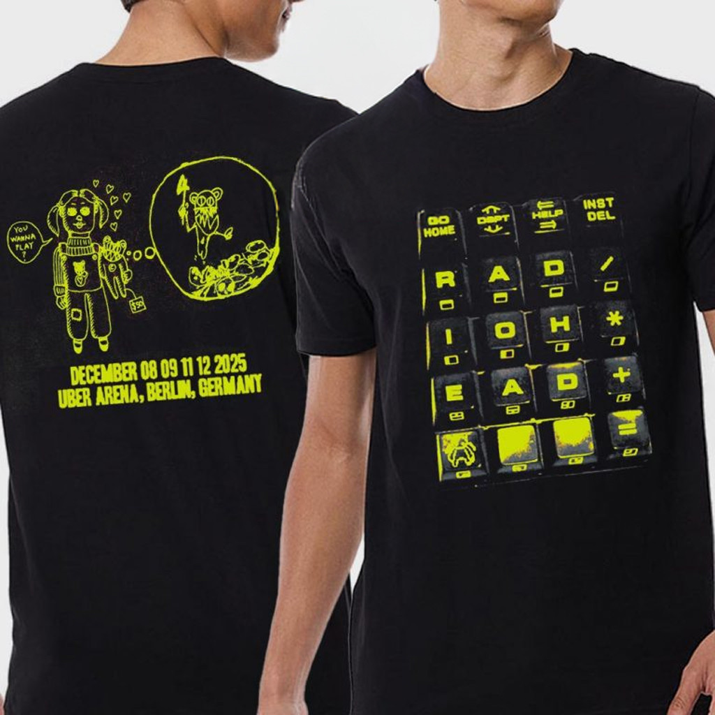 Radiohead Berlin 2025 Uber Arena Germany On December 8 9 11 12 T-Shirt Radiohead Merch