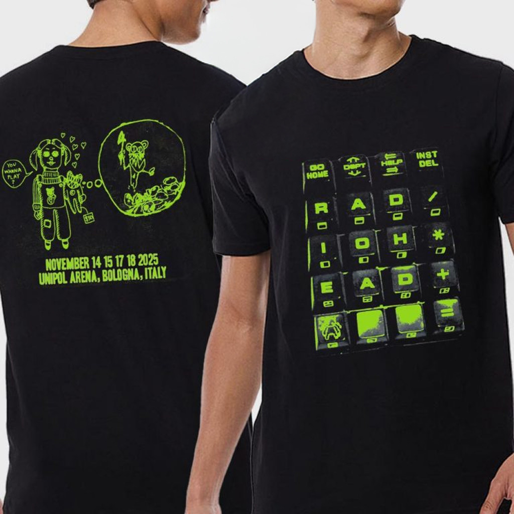 Radiohead Bologna 2025 Unipol Arena Italy November 14 15 17 18 T-Shirt Radiohead Merch