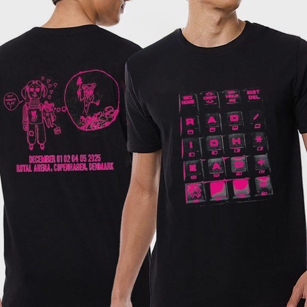 Radiohead Copenhagen 2025 Royal Arena Denmark On December 1 2 4 5 T-Shirt Radiohead Merch